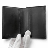 フェンディ ロゴ金具 二つ折り 名刺入れ カードケース ブラック メンズ