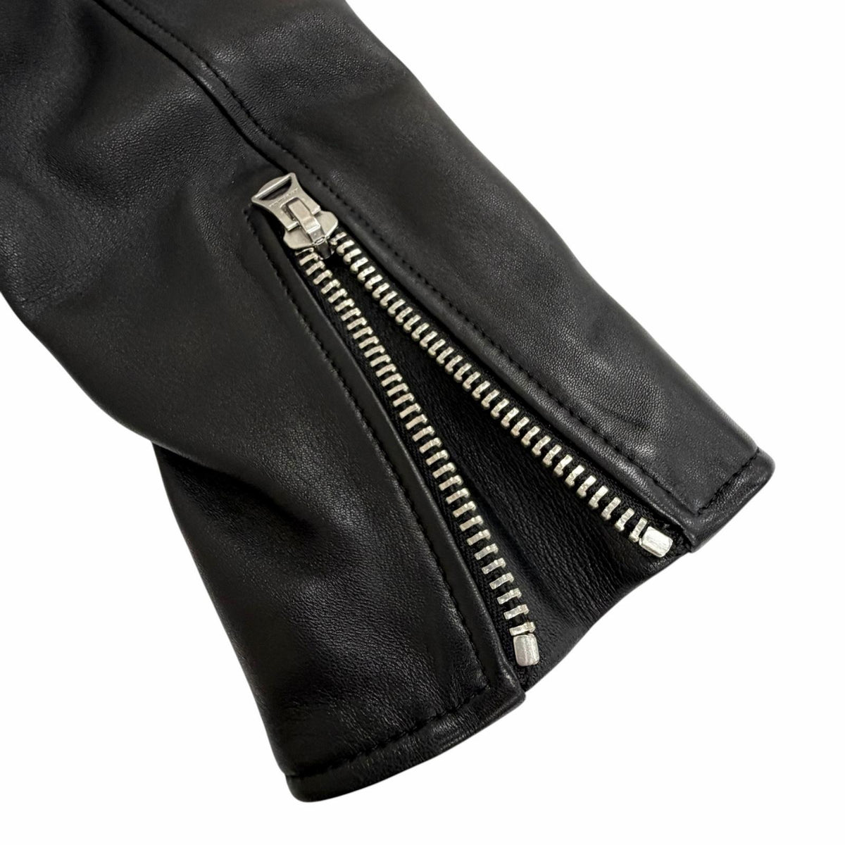 アクネストゥディオズ LEATHER BIKER JACKET レザー バイカー ライダースジャケット ブラック 34 レディース