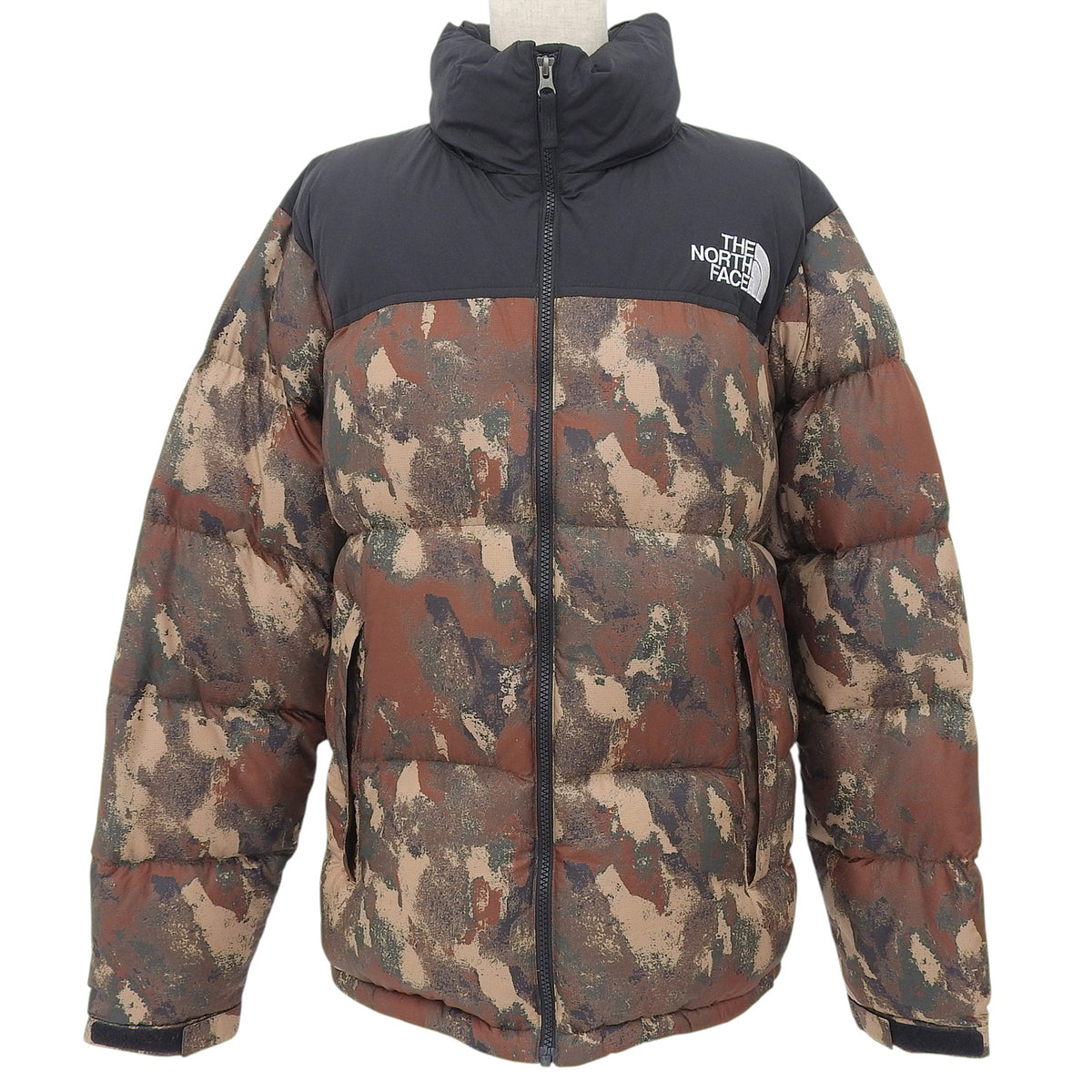 ザ・ノースフェイス Novelty Nuptse Jacket カモフラ ダウンジャケット ブラック L メンズ