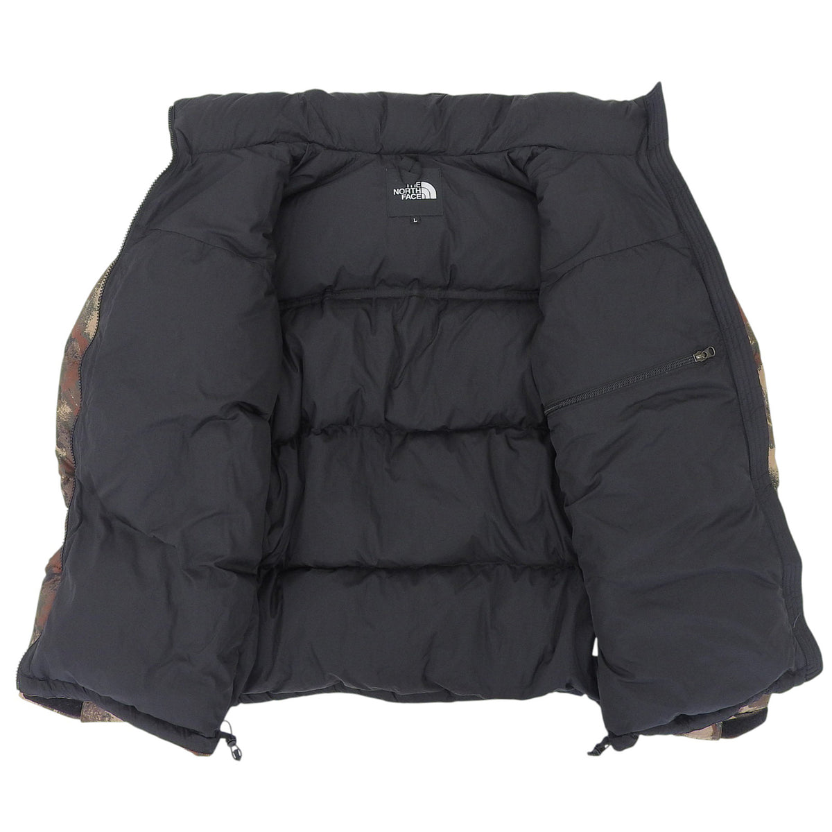 ザ・ノースフェイス Novelty Nuptse Jacket カモフラ ダウンジャケット ブラック L メンズ
