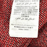 グッチ タイガーボタン付 総柄 クルーネック 長袖 ニット セーター レッド XS レディース