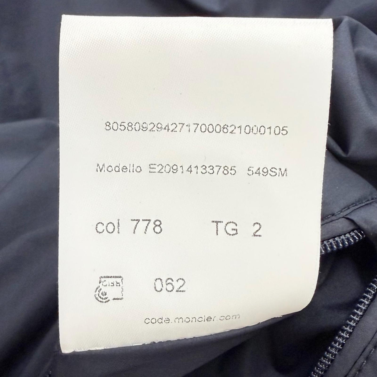 モンクレール GLACIER GIUBBOTTO フーデッド ダウンジャケット ネイビー 2 メンズ