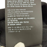 プラダ トライアングルロゴプレート ニット パンツ ブラック 38 レディース