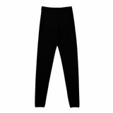 プラダ トライアングルロゴプレート ニット パンツ ブラック 38 レディース