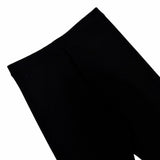 プラダ トライアングルロゴプレート ニット パンツ ブラック 38 レディース