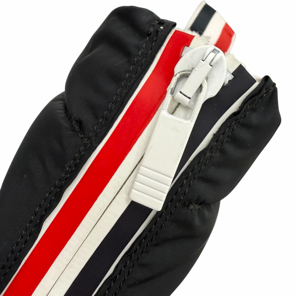 トムブラウン QUIL TED ZIP UP DUCK BOOT ジップアップ ショートブーツ ブラック 6 /EU39 メンズ