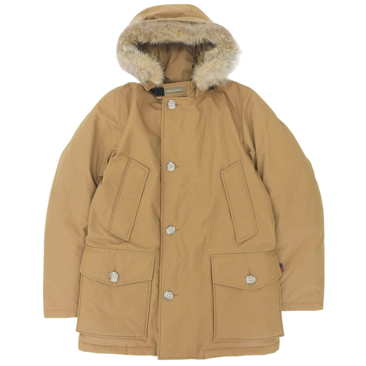ウールリッチ NEW ARCTIC PARKA ファー フード付 ダウンジャケット ブラウン S メンズ