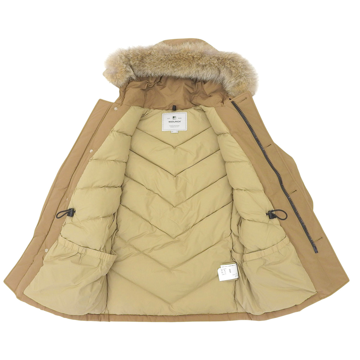 ウールリッチ NEW ARCTIC PARKA ファー フード付 ダウンジャケット ブラウン S メンズ
