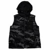 モンクレール DRUMS GILET ロゴワッペン カモフラージュ柄 迷彩柄 ダウンベスト ブラック 8anni 130cm キッズ