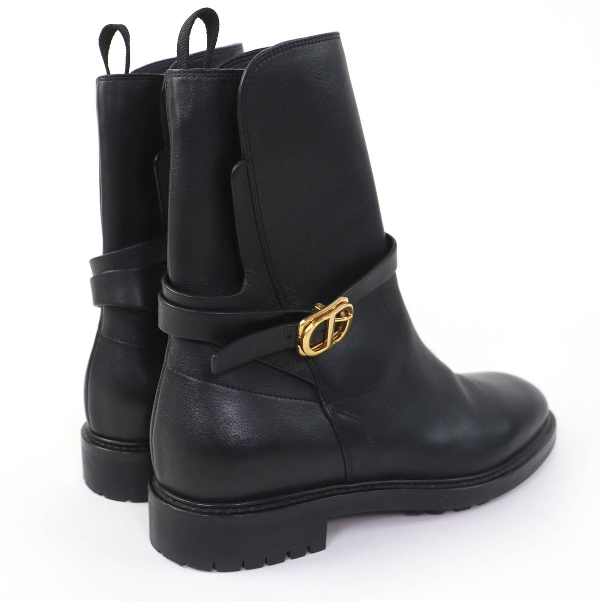 クリスチャンディオール EMPREINTE ショートブーツ ブラック 38 レディース