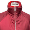 バーバリー リバーシブル チェック柄 ZIP UP ボア ジャケット レッド 34 レディース