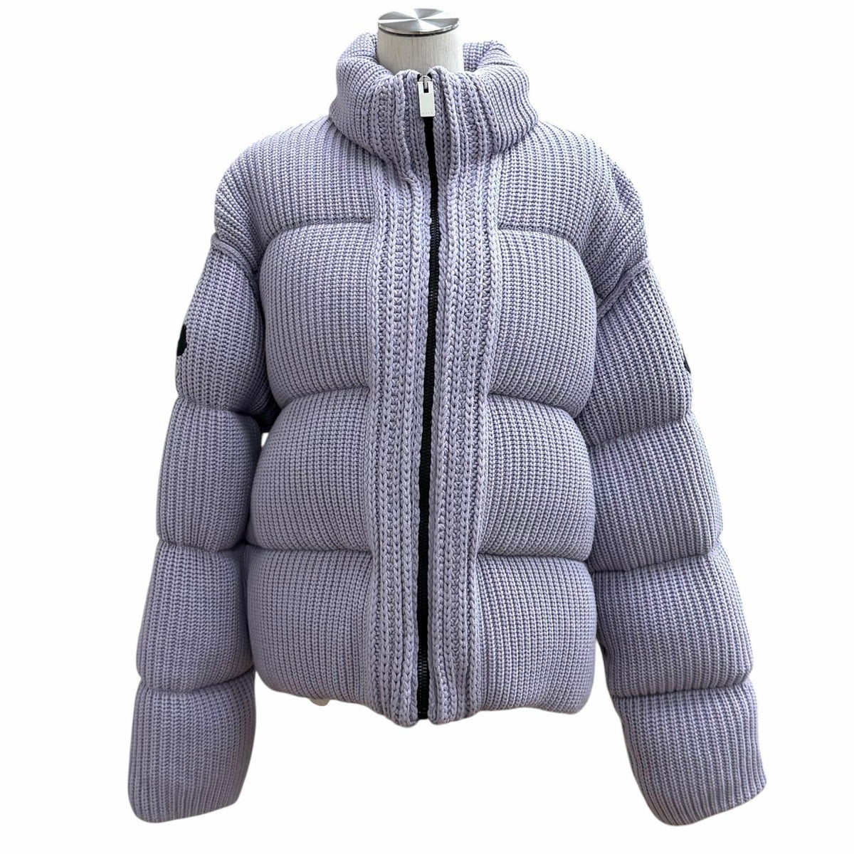 モンクレール ジーニアス 6 モンクレール 1017 アリックス9SM GARDIGAN ロゴワッペン付 ZIP UP ダウンジャケット パープル M レディース