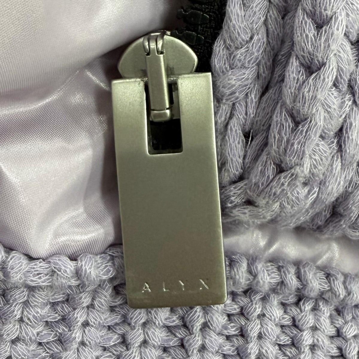 モンクレール ジーニアス 6 モンクレール 1017 アリックス9SM GARDIGAN ロゴワッペン付 ZIP UP ダウンジャケット パープル M レディース