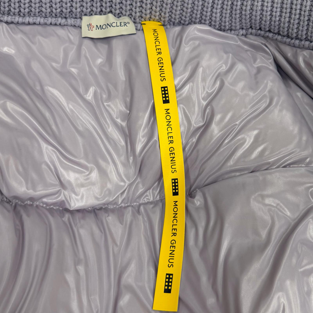 モンクレール ジーニアス 6 モンクレール 1017 アリックス9SM GARDIGAN ロゴワッペン付 ZIP UP ダウンジャケット パープル M レディース