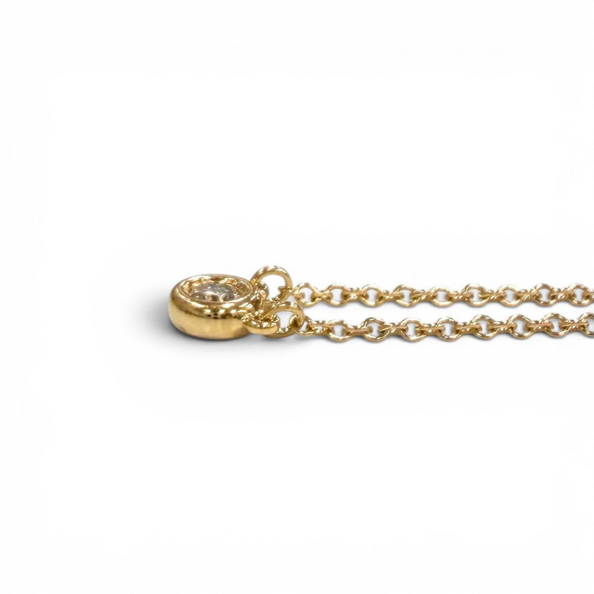 ティファニー バイザヤード 1P ダイヤ ネックレス 約0.12ct ネックレス ピンクゴールド レディース