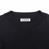 ジルサンダー ドルマン オーバーサイズ クルーネック ショートスリーブ 半袖Ｔシャツ ブラック L レディース