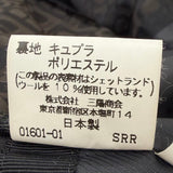 バーバリー 裏ロゴ総柄 ステンカラーコート ブラック 92-170-5 メンズ
