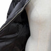 プラダ ロゴバックルベルト ラムファー使い ZIP UP ダウンコート ブラック 38 レディース