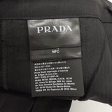 プラダ トライアングルロゴ 裾ジップ サイドライン スラックス ブラック 48 メンズ 未使用品