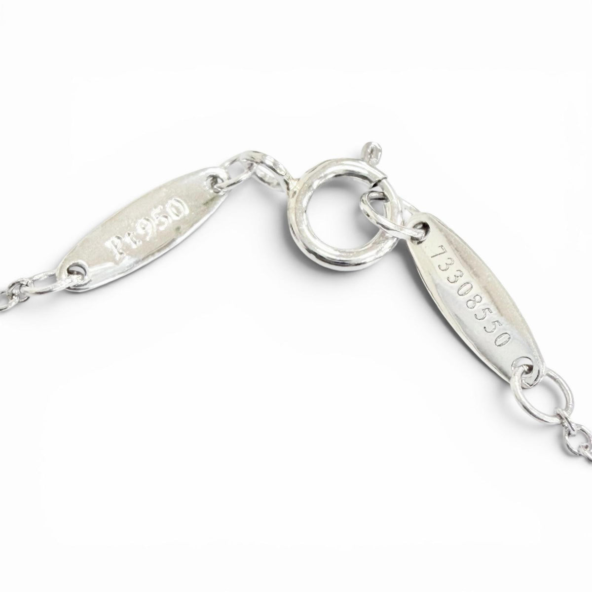 ティファニー バイザヤード 1Pダイヤモンド ネックレス 約0.18ct 直径約4.90mm ネックレス プラチナ レディース