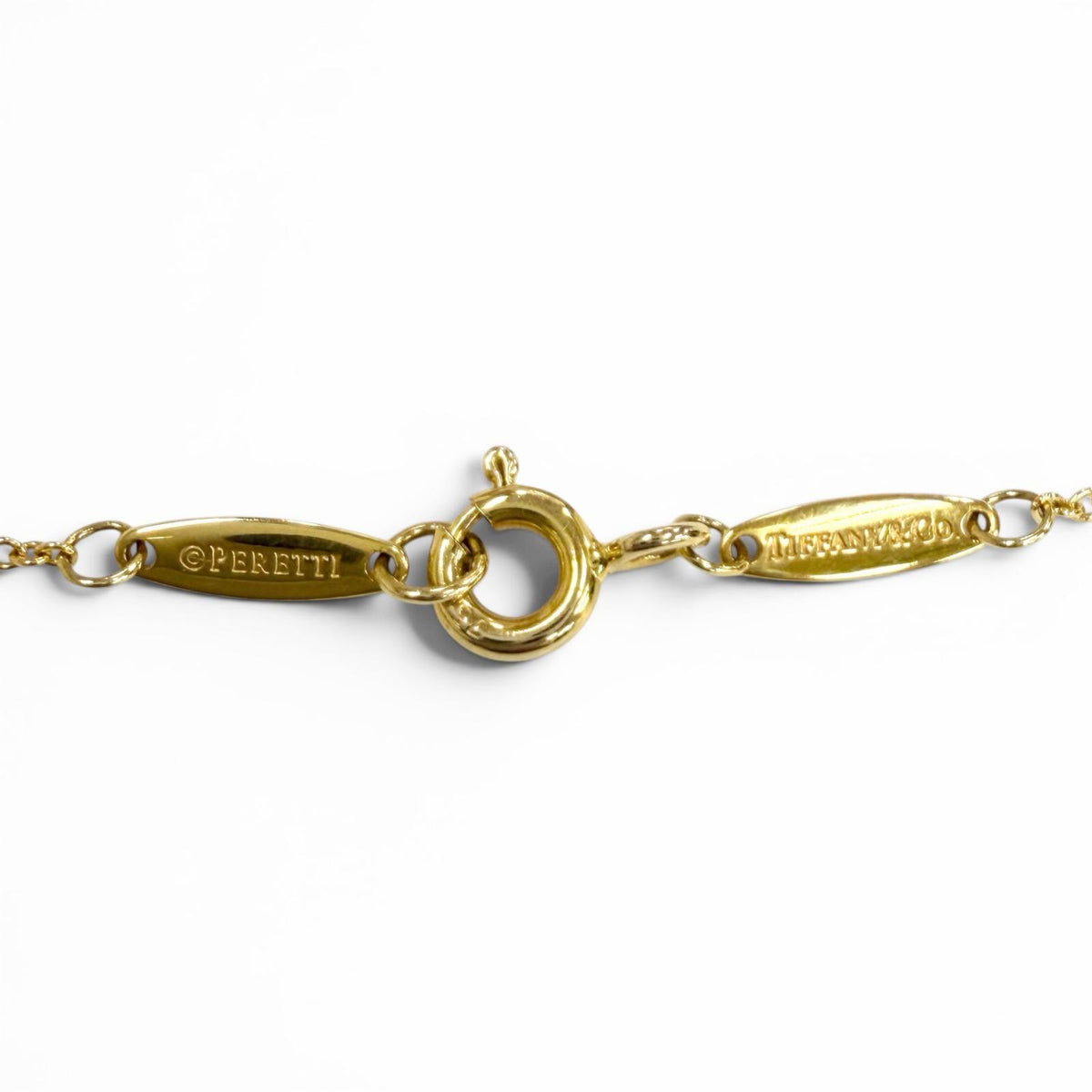 ティファニー バイザヤード 1P ダイヤ ネックレス 直径約3.80mm 約0.05ct 41cm ネックレス イエローゴールド レディース