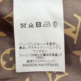 ルイヴィトン レザー切替 裏地モノグラム ツイードスカート ブラック 36 レディース