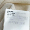 ルイヴィトン ロゴ金具付 タートルネック カシミヤ ワンピース オフホワイト M レディース