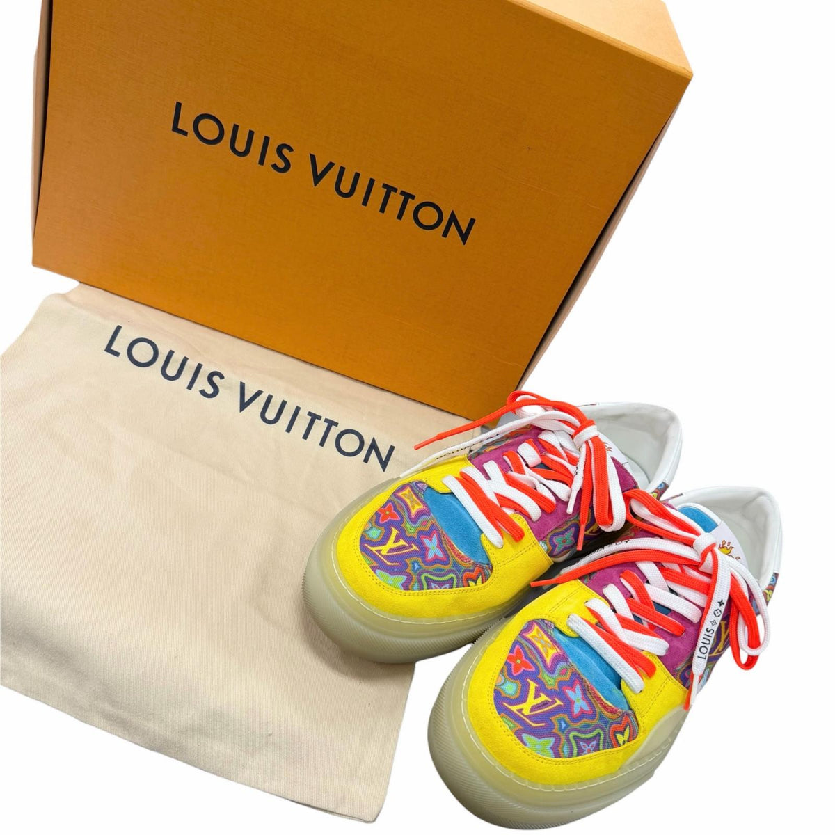 ルイヴィトン LV オリライン モノグラム ローカットスニーカー マルチカラー 8 メンズ