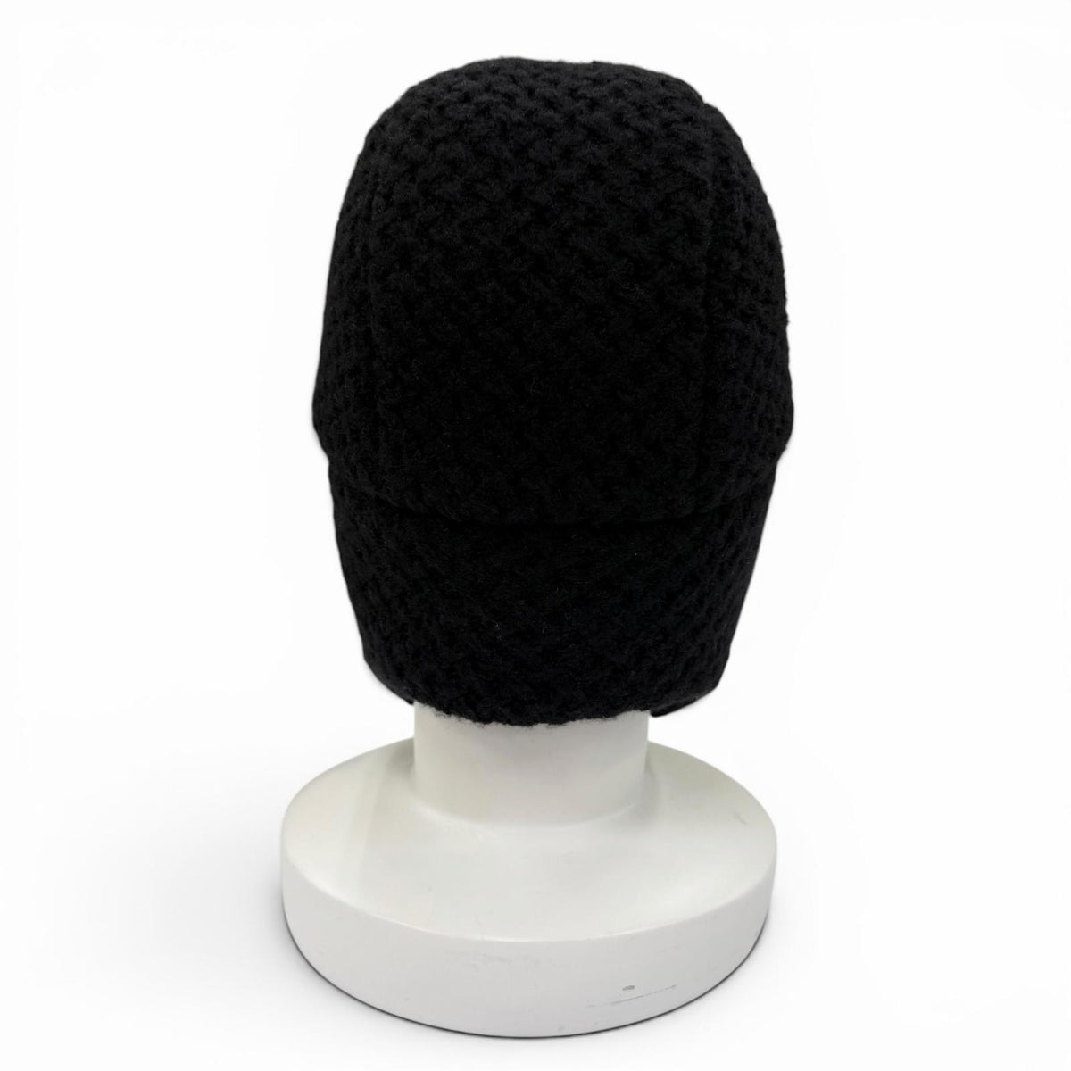 シャネル ココマーク CHAPKA HAT チャプカハット トラッパーハット フライトハット ニットキャップ ブラック レディース
