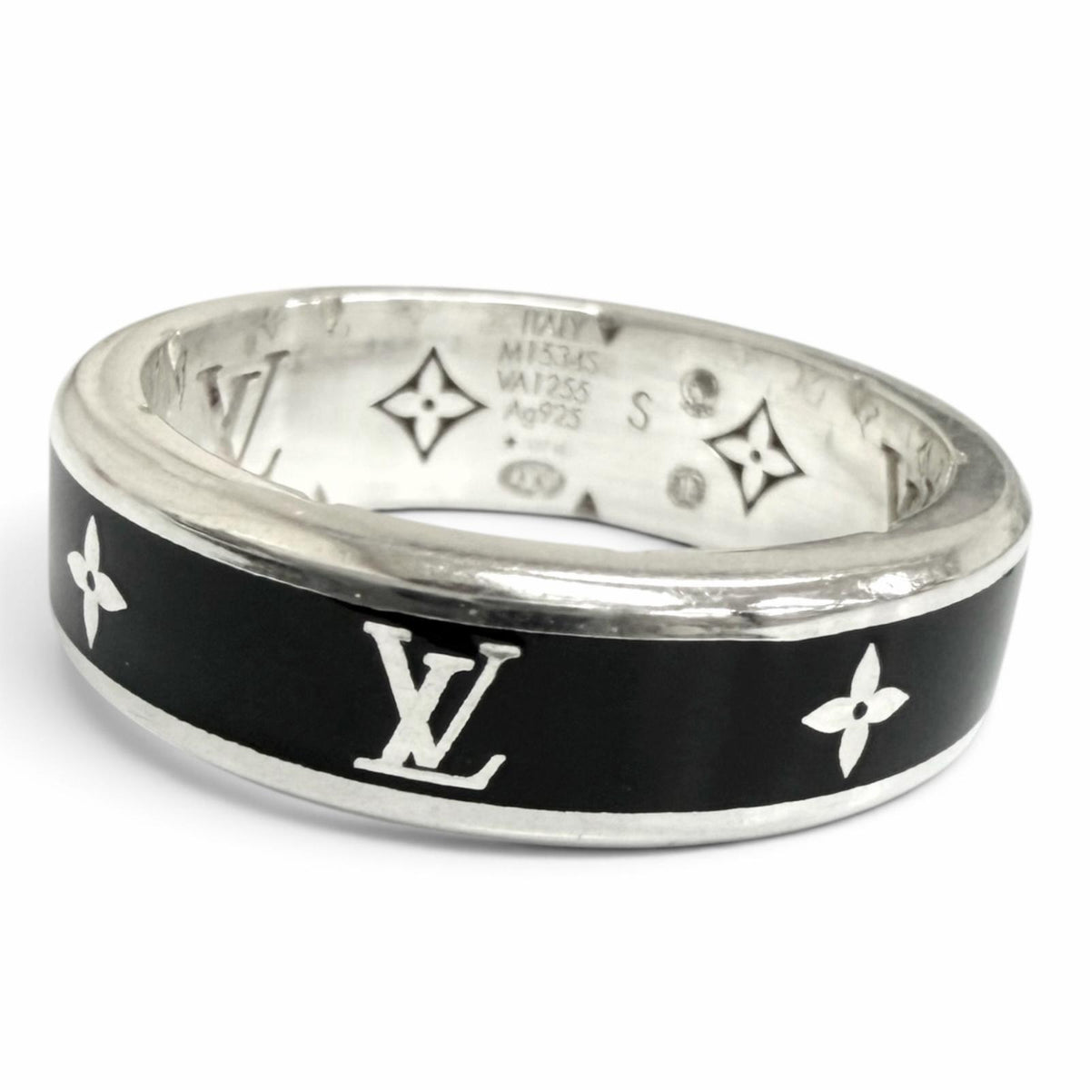 ルイヴィトン リング・LV スパイク 現行品 リング 指輪 ブラック S (JP17号相当) メンズ