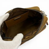 プラダ トライアングルロゴ 三角プレート Re-Nylon ポーチ付き ショルダーバッグ ブラウン メンズ