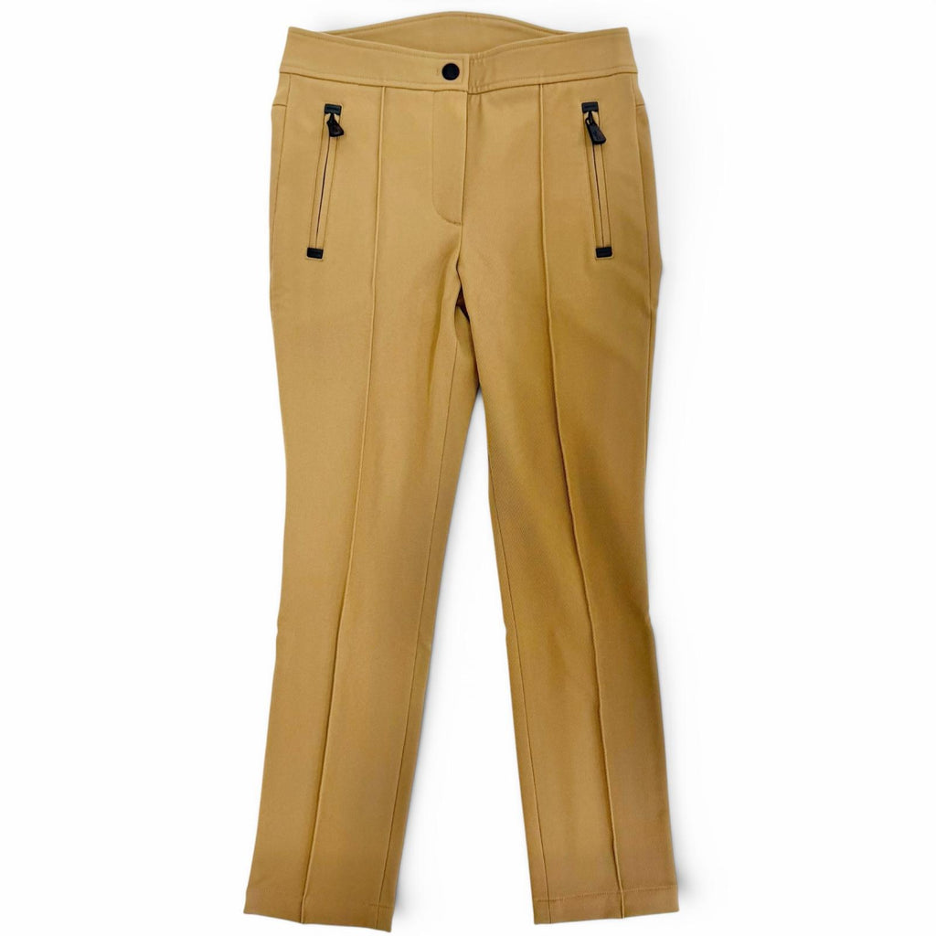 モンクレール グルノーブル PANTALONE ロゴワッペン テーラードフィット パンツ ブラウン 40 レディース