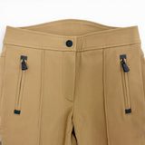 モンクレール グルノーブル PANTALONE ロゴワッペン テーラードフィット パンツ ブラウン 40 レディース