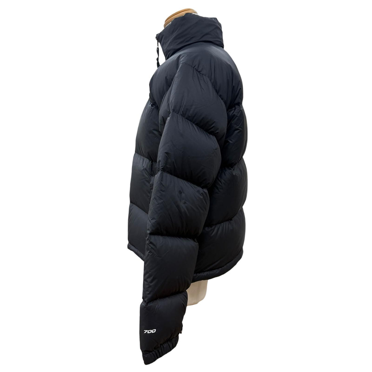 ザ・ノースフェイス NUPTSE JACKET フード入り ロゴ刺繍 ジップアップ ダウンジャケット ブラック M メンズ