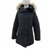 カナダグース BRONTE PARKA ブロンテパーカ ファー・フード付 ダウンコート ブラック S レディース