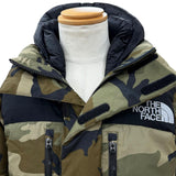 ザ・ノースフェイス Novelty Baltro Light Jacket GORE-TEX カモフラ 迷彩柄 ロゴ刺繍 フーデッド ダブルジップアップ ダウンジャケット カーキ M メンズ