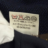 ルイヴィトン 裏地モノグラム 比翼仕立て ジャケット ネイビー 42 レディース