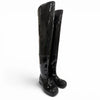 メゾンマルジェラ Rubber Thigh-High Boots ペンキ加工 サイハイ ロングブーツ ブラック 39 メンズ 未使用品