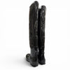 メゾンマルジェラ Rubber Thigh-High Boots ペンキ加工 サイハイ ロングブーツ ブラック 39 メンズ 未使用品