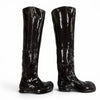 メゾンマルジェラ Rubber Thigh-High Boots ペンキ加工 サイハイ ロングブーツ ブラック 39 メンズ 未使用品