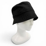 プラダ RE-NYLON ナイロン 三角ロゴ トライアングルロゴ 帽子 バケット ハット ブラック S メンズ