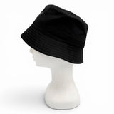 プラダ RE-NYLON ナイロン 三角ロゴ トライアングルロゴ 帽子 バケット ハット ブラック S メンズ