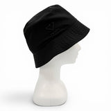 プラダ RE-NYLON ナイロン 三角ロゴ トライアングルロゴ 帽子 バケット ハット ブラック S メンズ