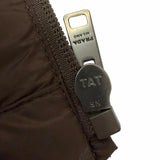 プラダ トライアングルロゴ Re-Nylon ダウンベスト ブラウン 48 メンズ