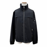 プラダ K-WAY SEMIFODERATO Jacket トライアングルロゴ ジップアップ ブルゾン ナイロンジャケット ブラック 56 メンズ