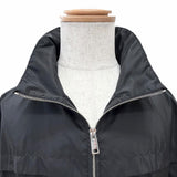 プラダ K-WAY SEMIFODERATO Jacket トライアングルロゴ ジップアップ ブルゾン ナイロンジャケット ブラック 56 メンズ