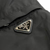 プラダ K-WAY SEMIFODERATO Jacket トライアングルロゴ ジップアップ ブルゾン ナイロンジャケット ブラック 56 メンズ