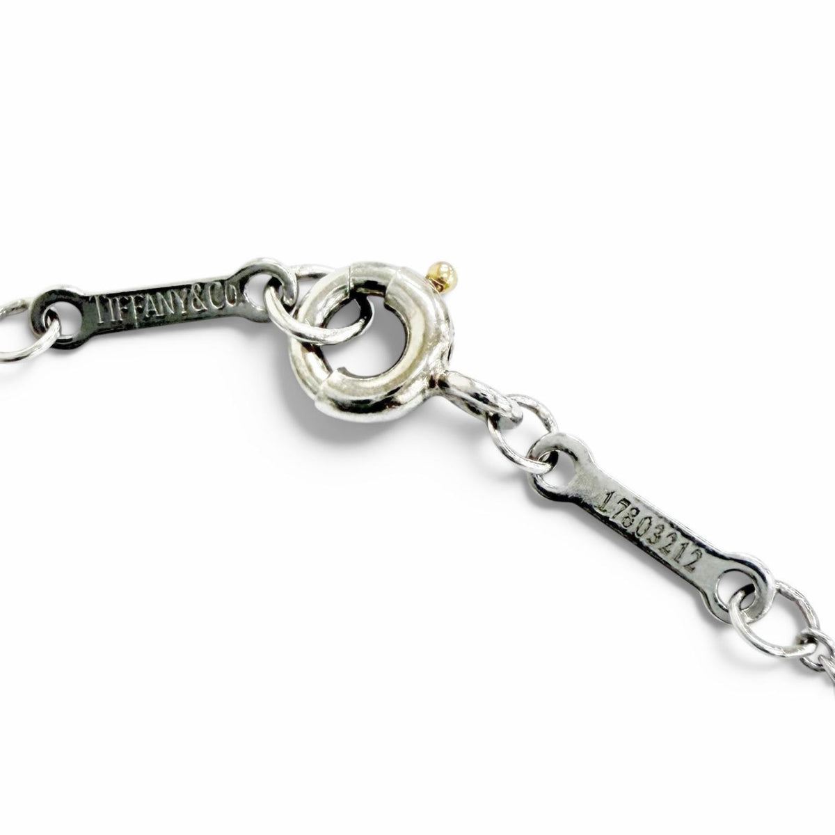 ティファニー バイザヤード 1Pダイヤ 枠直径約5.0mm 0.18ct ネックレス プラチナ レディース