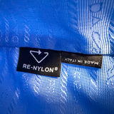 プラダ トライアングルロゴ Re-Nylon 巾着バッグ ハンドバッグ ライトブルー メンズ