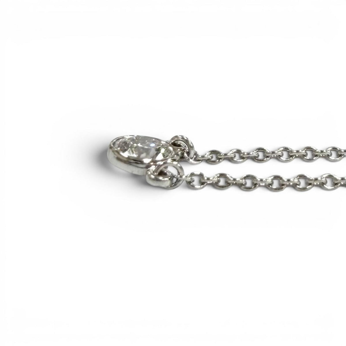 ティファニー バイザヤード 1P ダイヤ ネックレス 直径約4.5mm 約0.12ct 41cm
 ネックレス プラチナ レディース